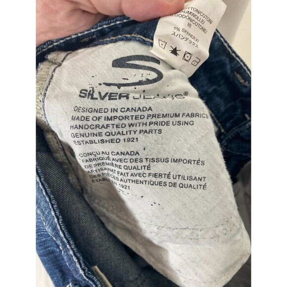 Silver Jean's Aiko Women’s Jean's Blue Denim Boot Cut 5 Pocket Size 29 x 31 - Picture 9 of 9
